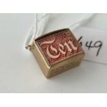 A 10/s note charm 9ct