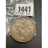 1878 USA dollar made into a brooch