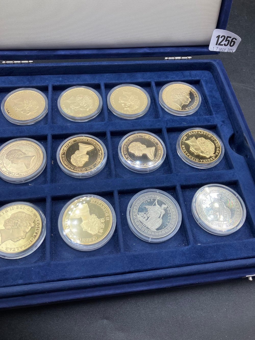 Westminster case of 17 proof coins