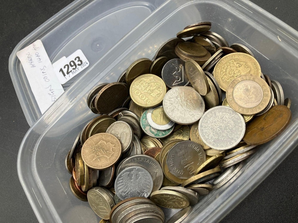 Another tub of Foreign coins Approx 1400gm