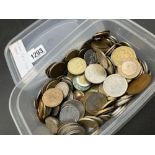 Another tub of Foreign coins Approx 1400gm