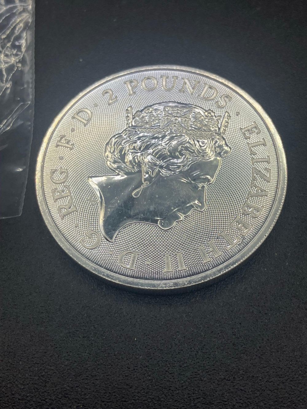 2018 Year of the Dog Silver Coin 1oz Royal Mint Lunar Series - Image 2 of 2
