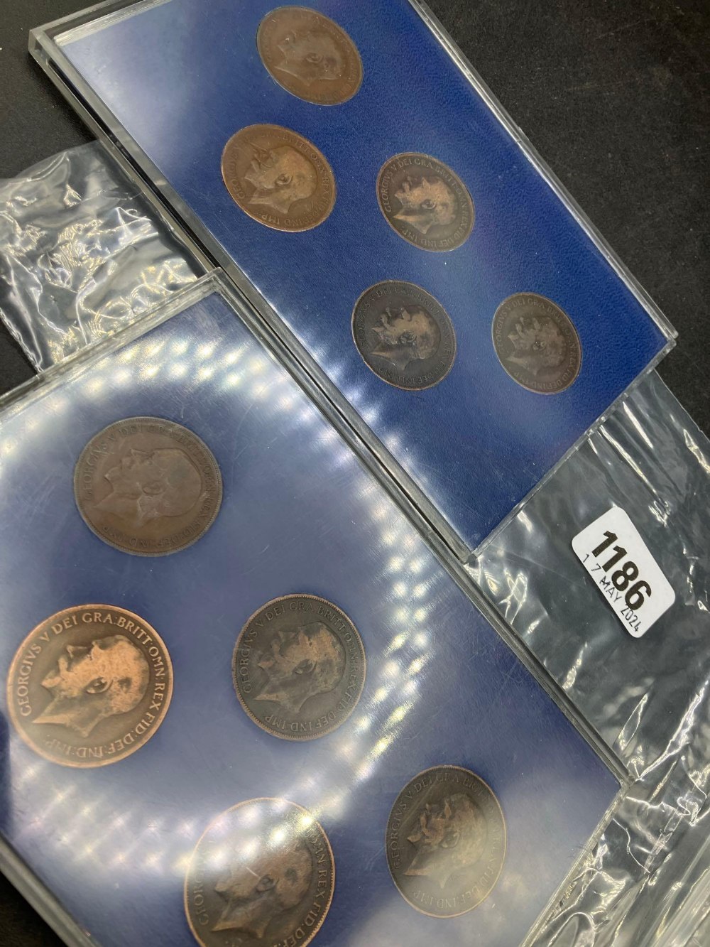 KN and H penny sets 1912 - 1919 - Bild 2 aus 2