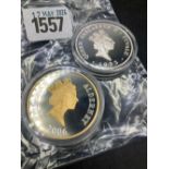 Silver proof crown (2) Aldeny + Tuvaly