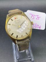 A gents ROAMER executive wrist watch with seconds sweep and date aperture