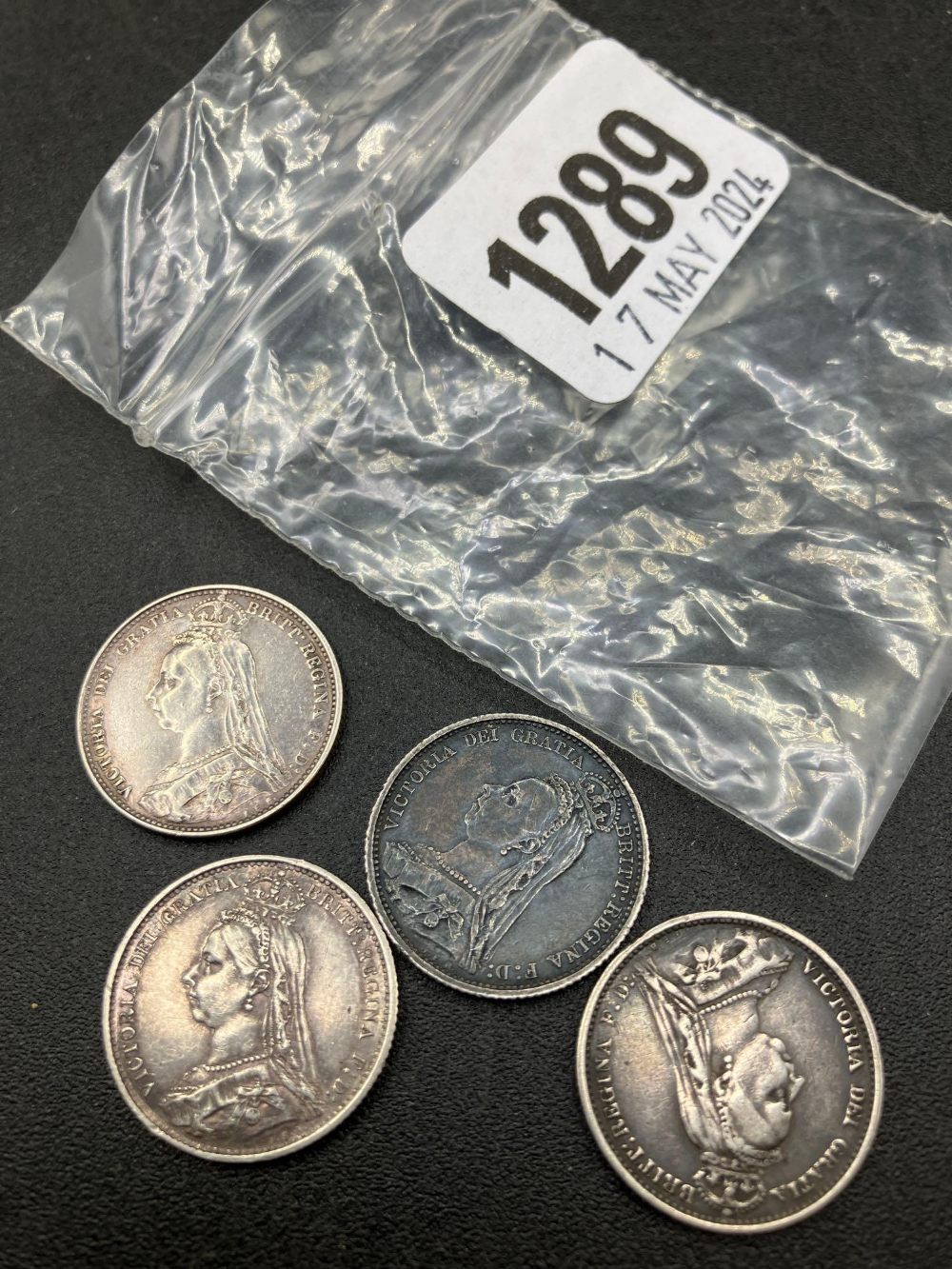 1887 sixpences