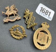 Four Military Badges