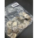 Qty of pre 1920 silver coins, 124g