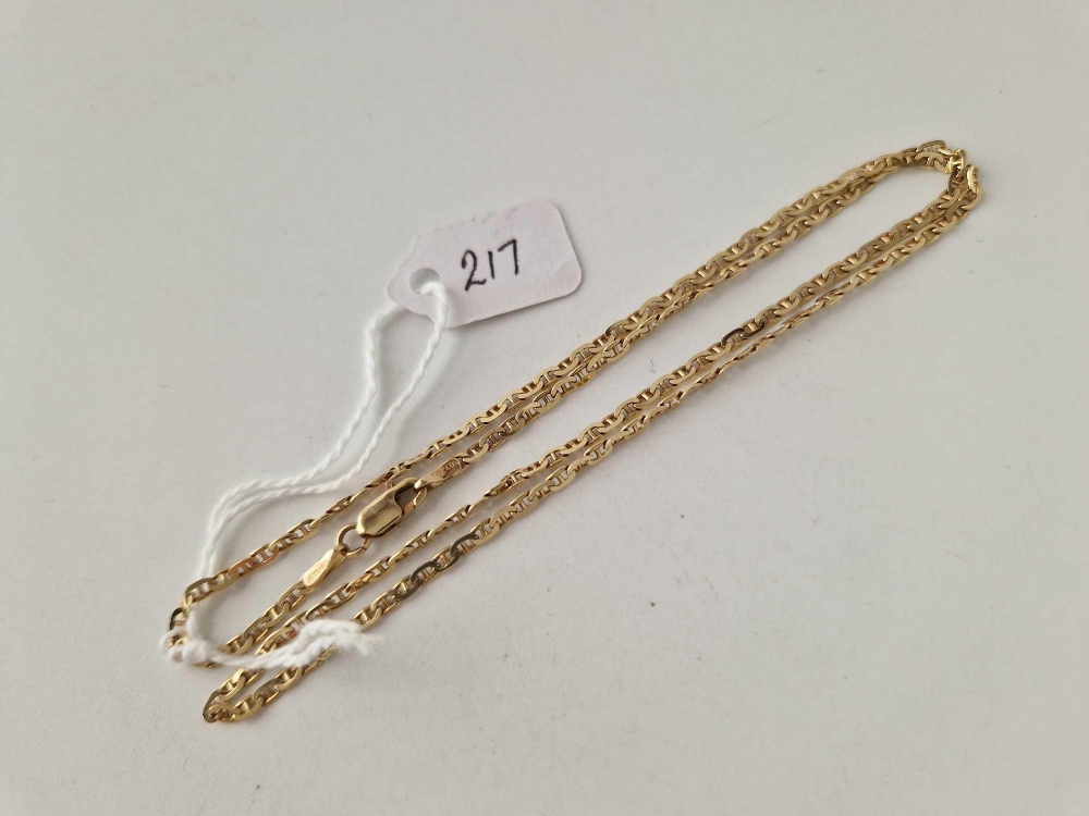 A neck chain 14ct gold 18 inch 4.9 gms