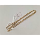 A neck chain 14ct gold 18 inch 4.9 gms