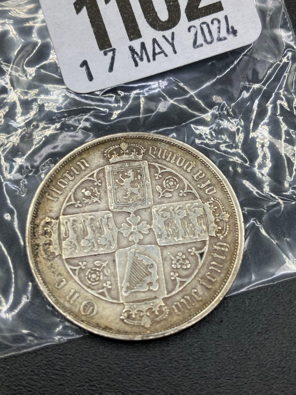 Gothic florin 1885 - Image 2 of 2