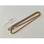 A box link neck chain 9ct 16 inch 6.4 gms
