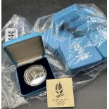 Set of 9, 1992 100 Francs Olympic coins, 22g Each .900 silver