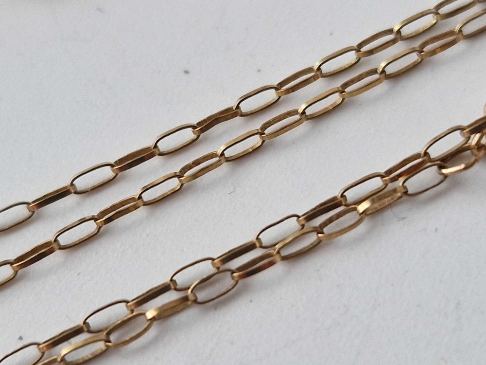 A fine neck chain 9ct 19 inch - Image 2 of 2
