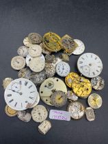 A quantity of assorted watch movements