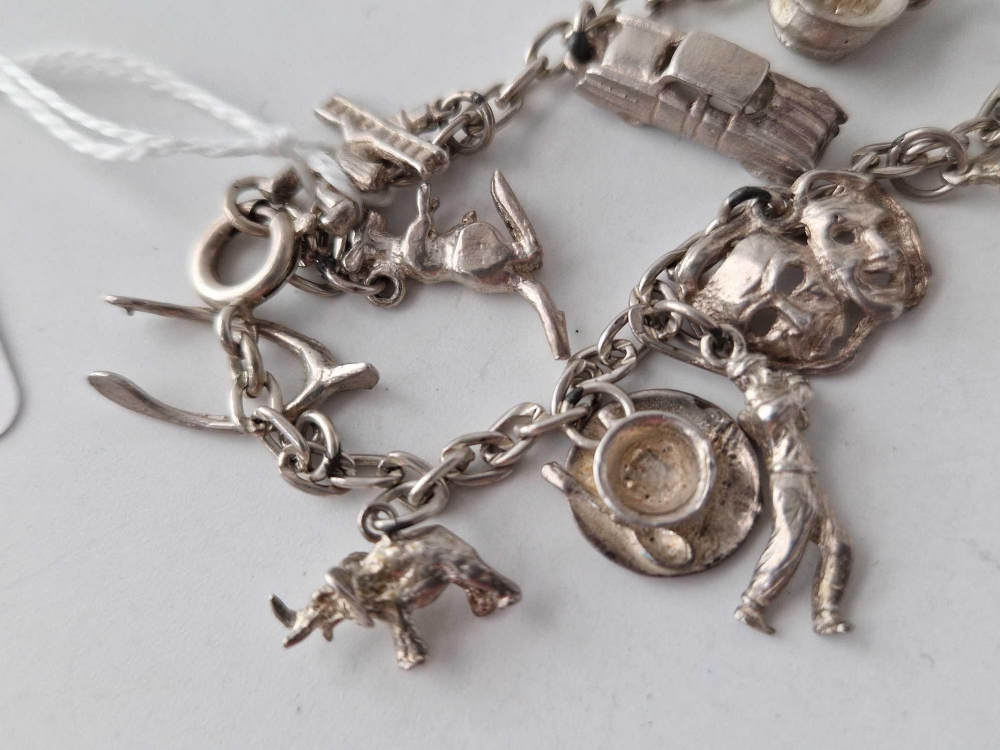 A silver charm bracelet 24 gms - Image 3 of 3