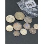 Foreign silver coins 38 g