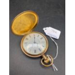 A WALTHAM rolled gold full hunter pocket watch