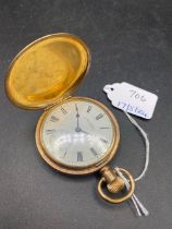 A WALTHAM rolled gold full hunter pocket watch