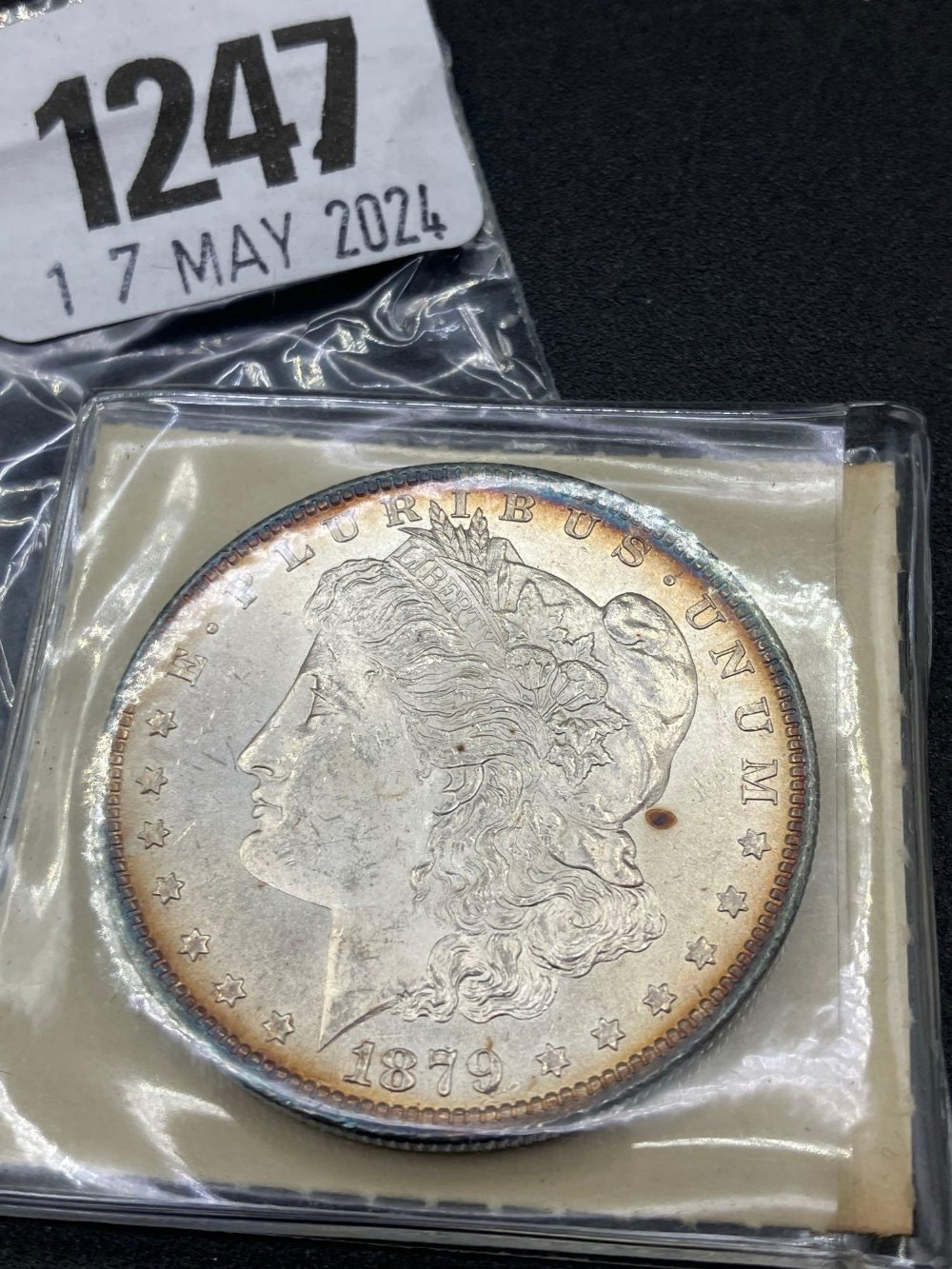 MM S Dollar 1879, New Mint State