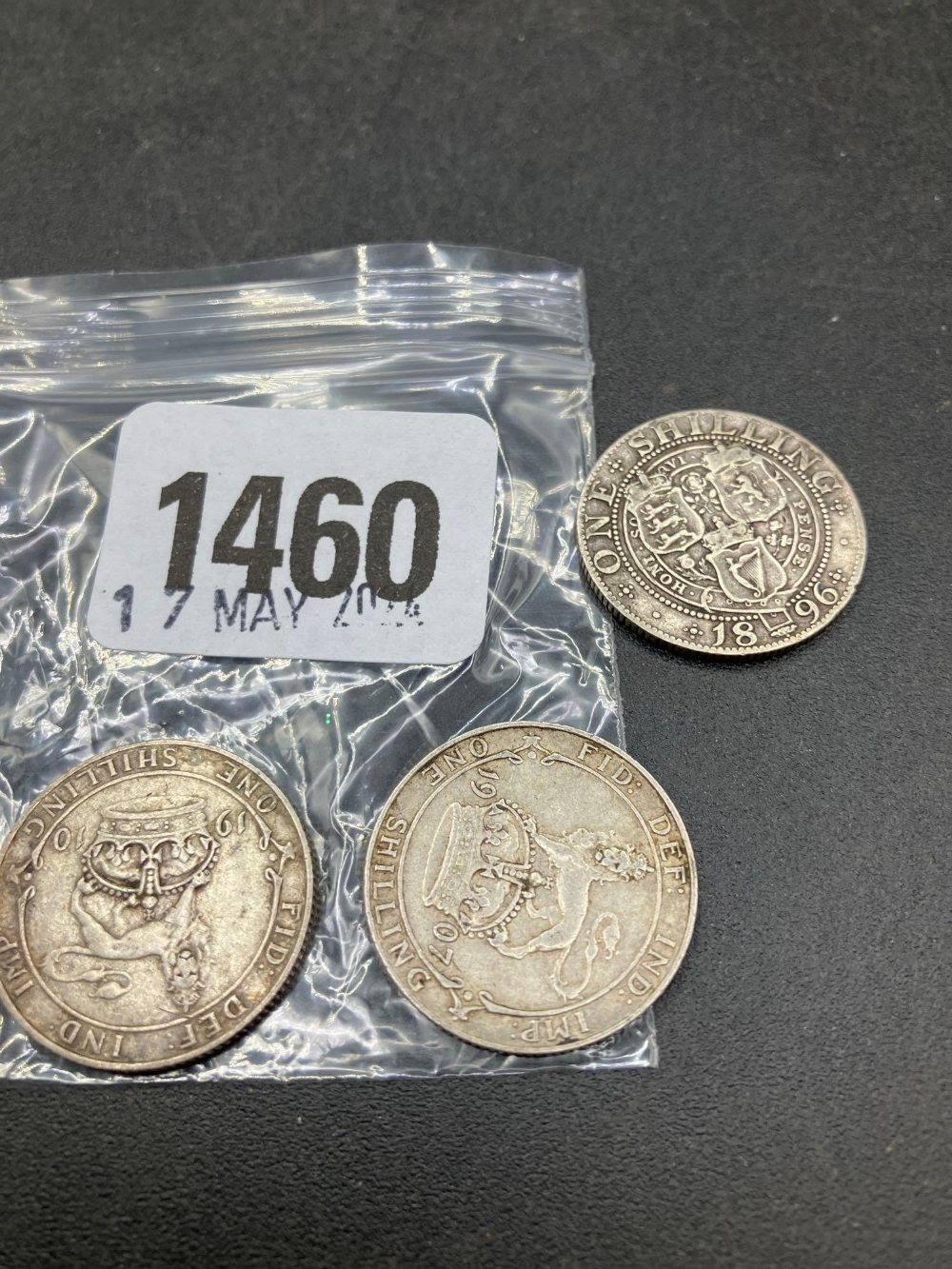 An 1896 shilling plus 1907 and 1910 - Image 2 of 2
