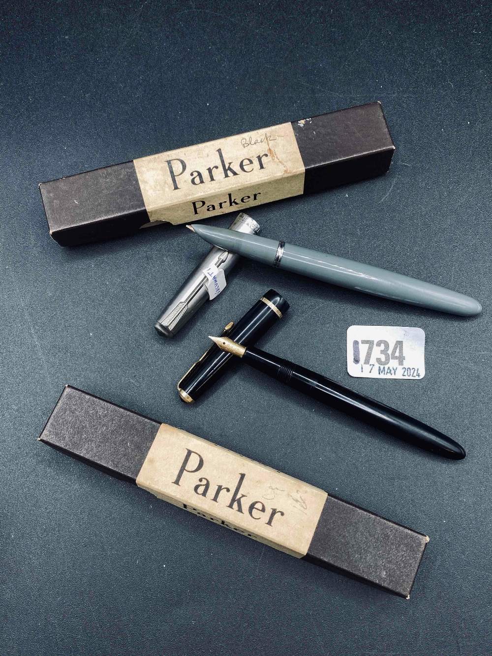 Parker Vacumatic pen in box and another