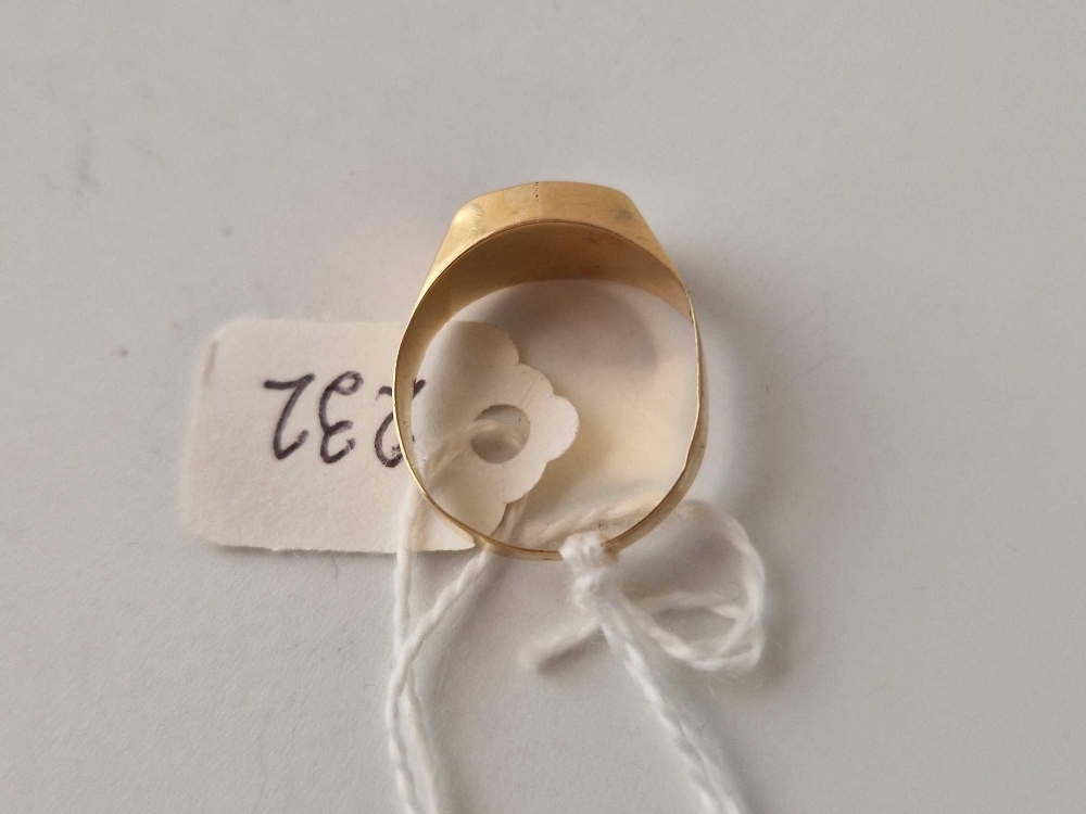 A contemporary stone set ring 18ct gold size Q 1.7 gms - Bild 3 aus 3