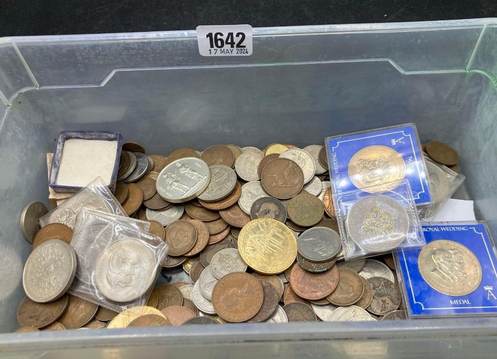 Tub of coins