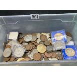 Tub of coins