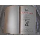 ASHTON, J. Real Sailor-Songs 1st. ed. 1891, Leadenhall Pr. London, fol. orig. hf. vellum