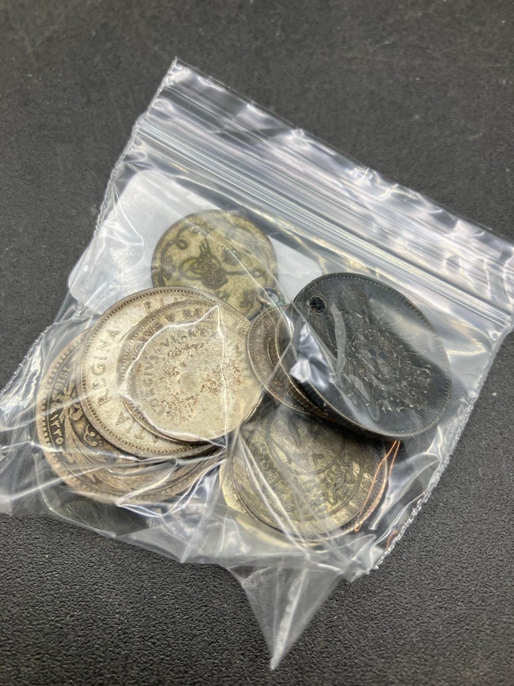 Foreign silver coins, 44g - Bild 2 aus 2