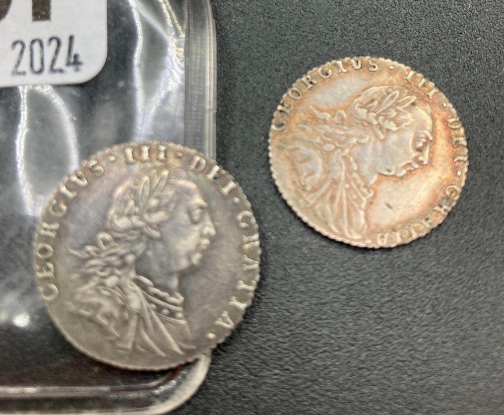 George III sixpence1787