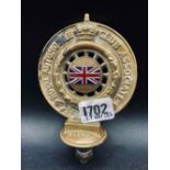 RAC brass and enamel car badge 4 in high (No B 1140)