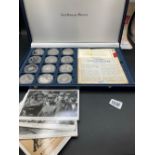 Cased set 12 French WWI commemoratives