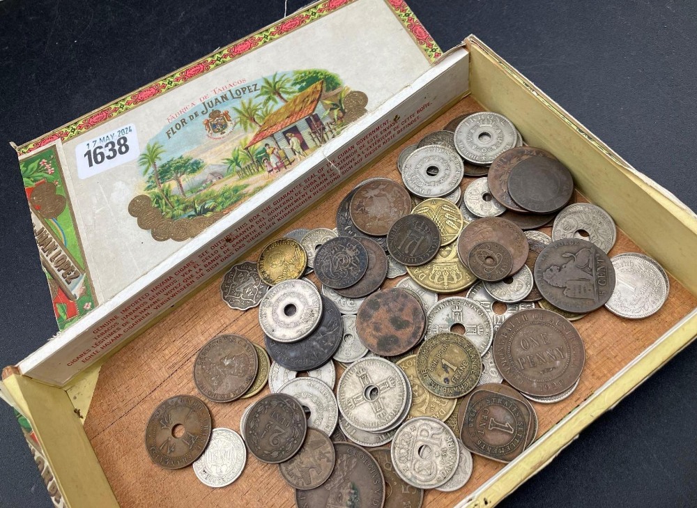 Old box of coins