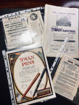 Five more Swan and other old pen adverts