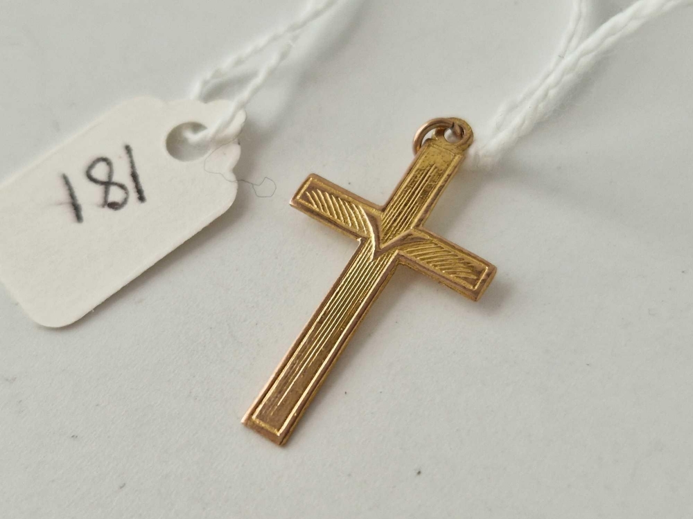 A 9ct cross 1.1 gms