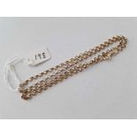 A belcher link neck chain 9ct 17 inch 4.8 gms