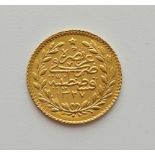 Ottoman Empire 25 Kurush gold coin