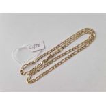 A figero link neck chain 9ct 18 inch 7.8 gms