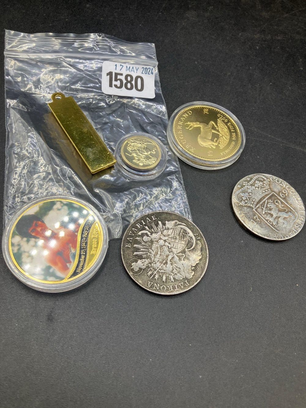 Four crown size coins etc - Image 2 of 2