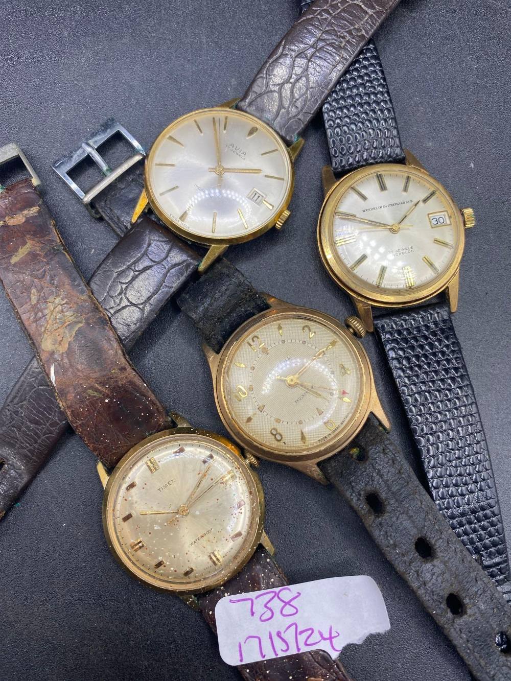 Four gents wrist watches including AVIA and INGERSOLL