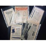 Four vintage fountain pen advertisments etc