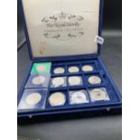 Case of coins incl; 4 x £5 coins
