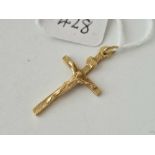 A crucifix pendant 9ct 1.9 gms