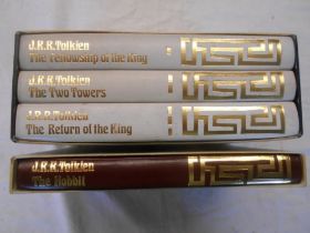 FOLIO SOCIETY TOLKIEN, J.R.R. Lord of the Rings 3 vols. 1977 in s/case plus The Hobbit 1979 in s/
