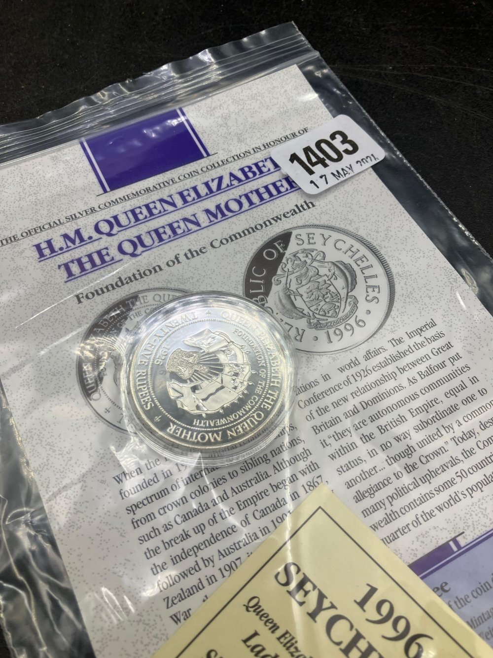 SEYCHELLES1oz silver coin