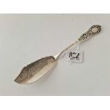 Butter knife also with chased stem Glasgow 1841 By R G & S 55gm