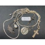 A selection of various chains and pendants 32 gms