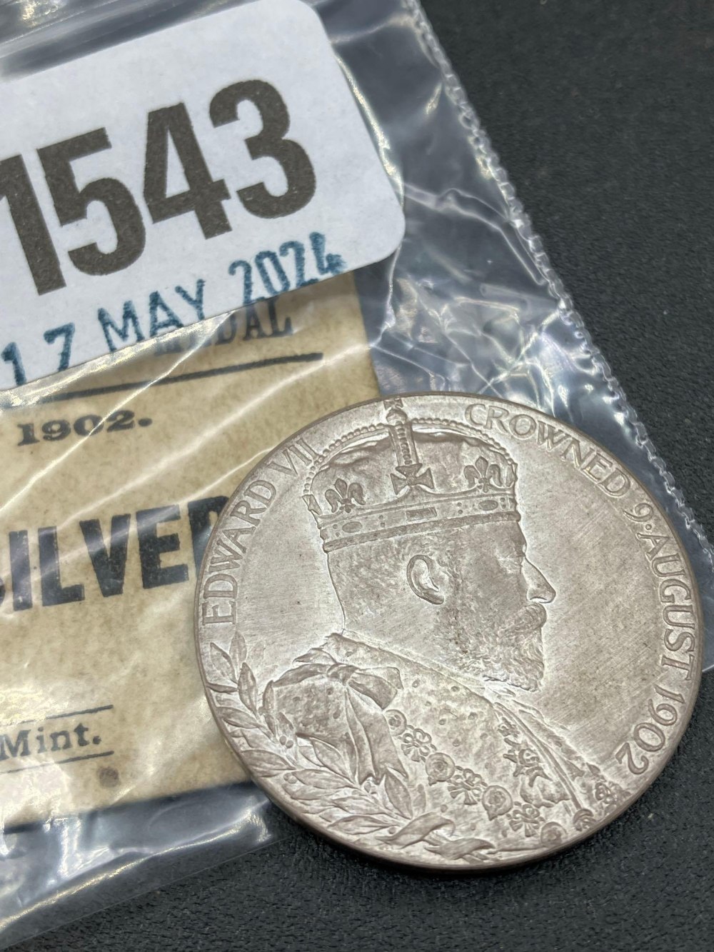 Silver Coronation Medal 1902, 12.6g